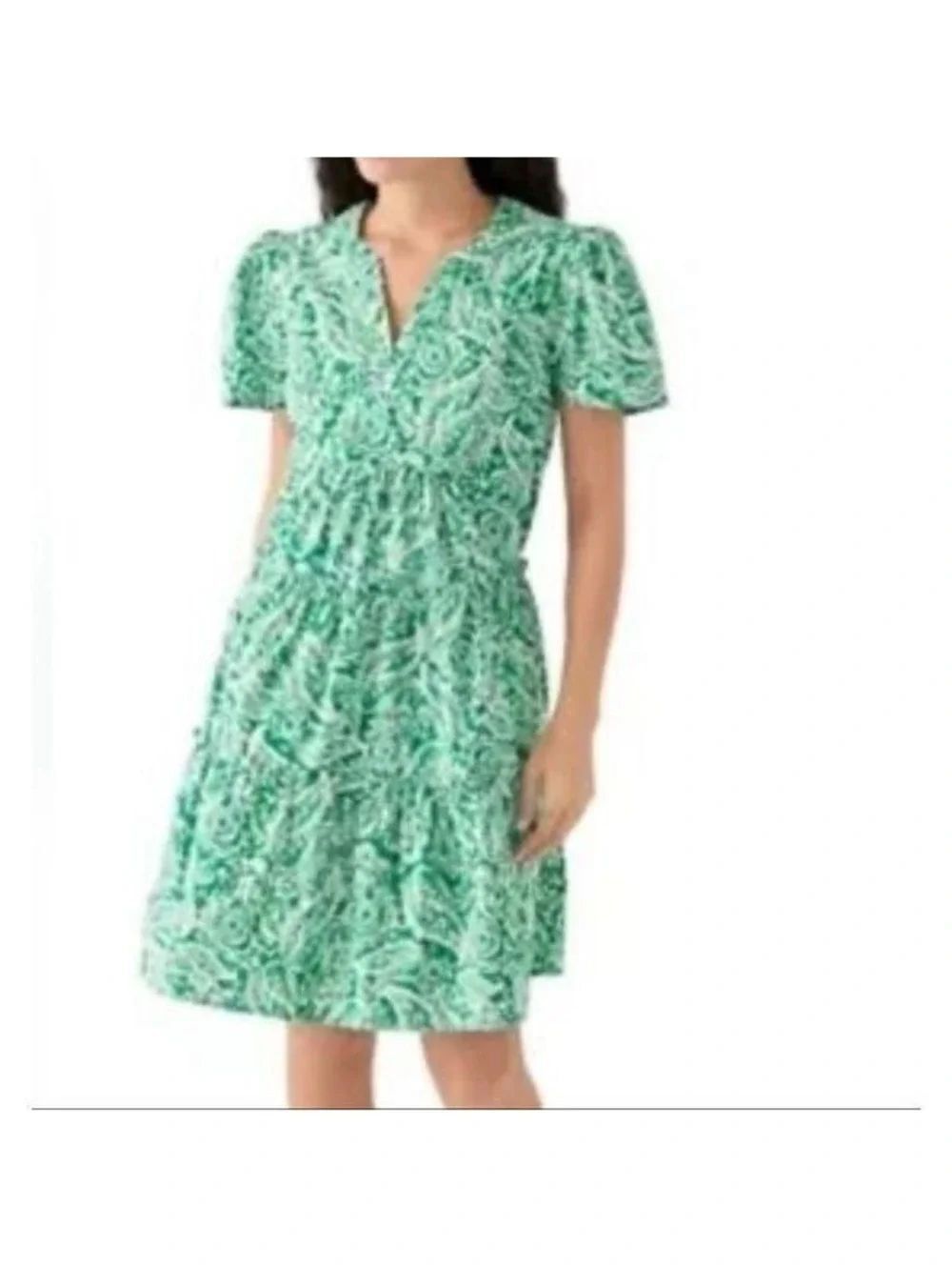 Crown & Ivy Short Sleeve Peasant Dress Sz 2X